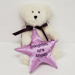 Boyds Collection 8" Angie B Loved Daughters are Angels Bear Star Pillow Plush